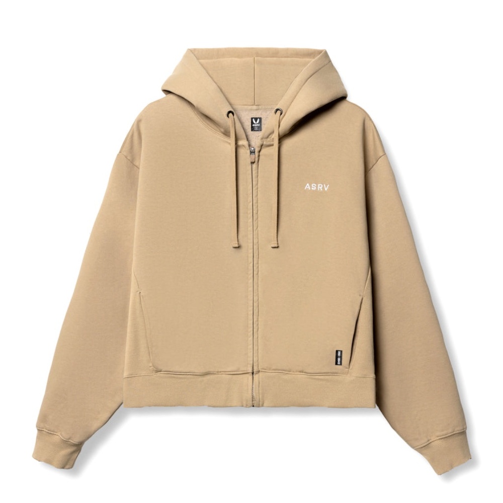 ASRV DSG-0843 Men’s Khaki Full Zip Hoodie